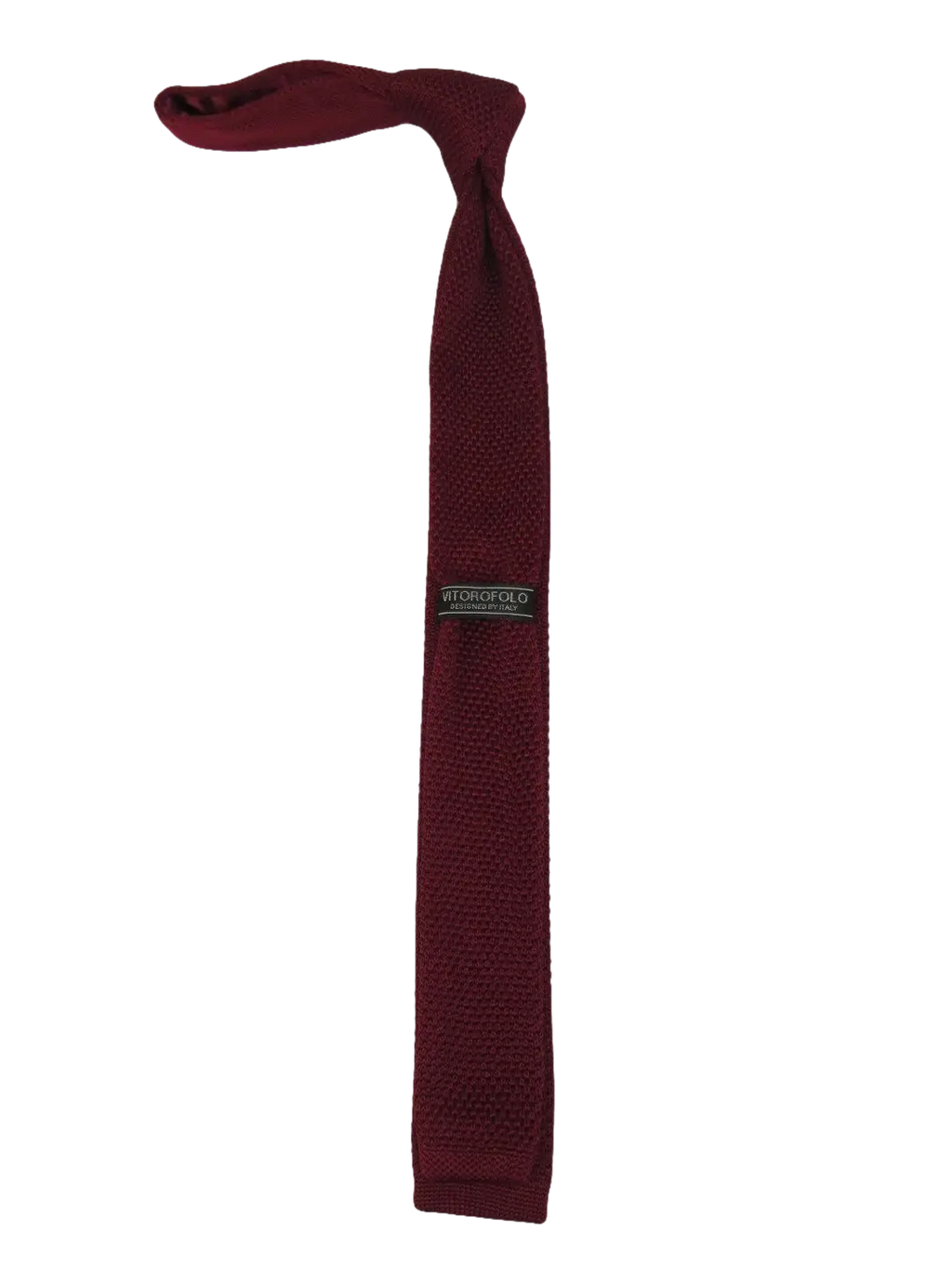 Men's Vitorofolo Italy Slim Tie Woven Fabric Fashionable RS-3 Burgundy