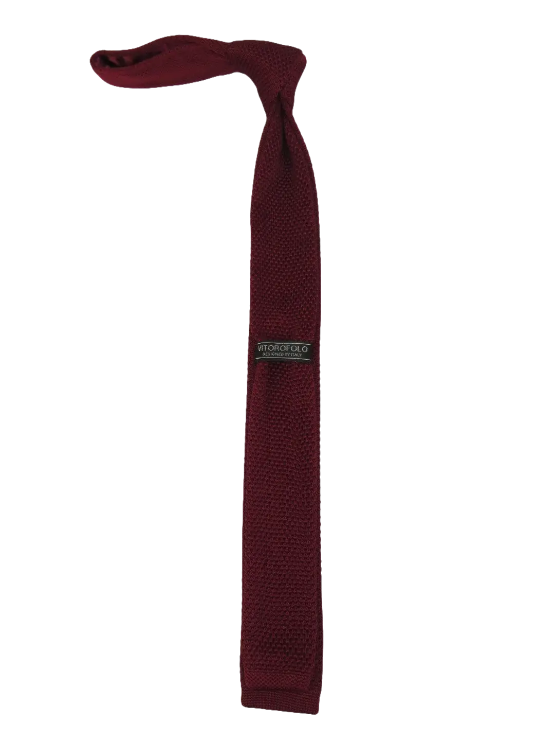 Men's Vitorofolo Italy Slim Tie Woven Fabric Fashionable RS-3 Burgundy