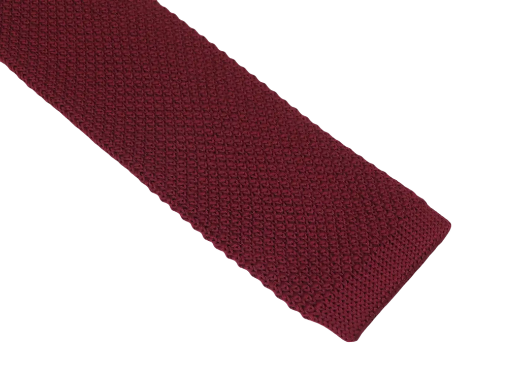 Men's Vitorofolo Italy Slim Tie Woven Fabric Fashionable RS-3 Burgundy