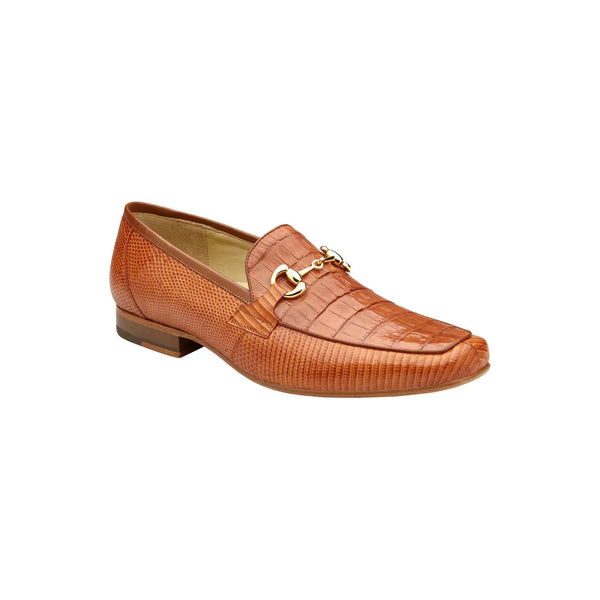 Belvedere Udine Shoes Genuine Caiman Crocodile and Lizard Loafer 1030 Brandy