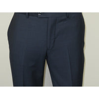 Men Suit BERLUSCONI Turkey Italian Wool 180's Double Breasted UGS94-09 Mid Blue