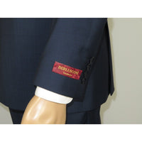 Men Suit BERLUSCONI Turkey Italian Wool 180's Double Breasted UGS94-09 Mid Blue