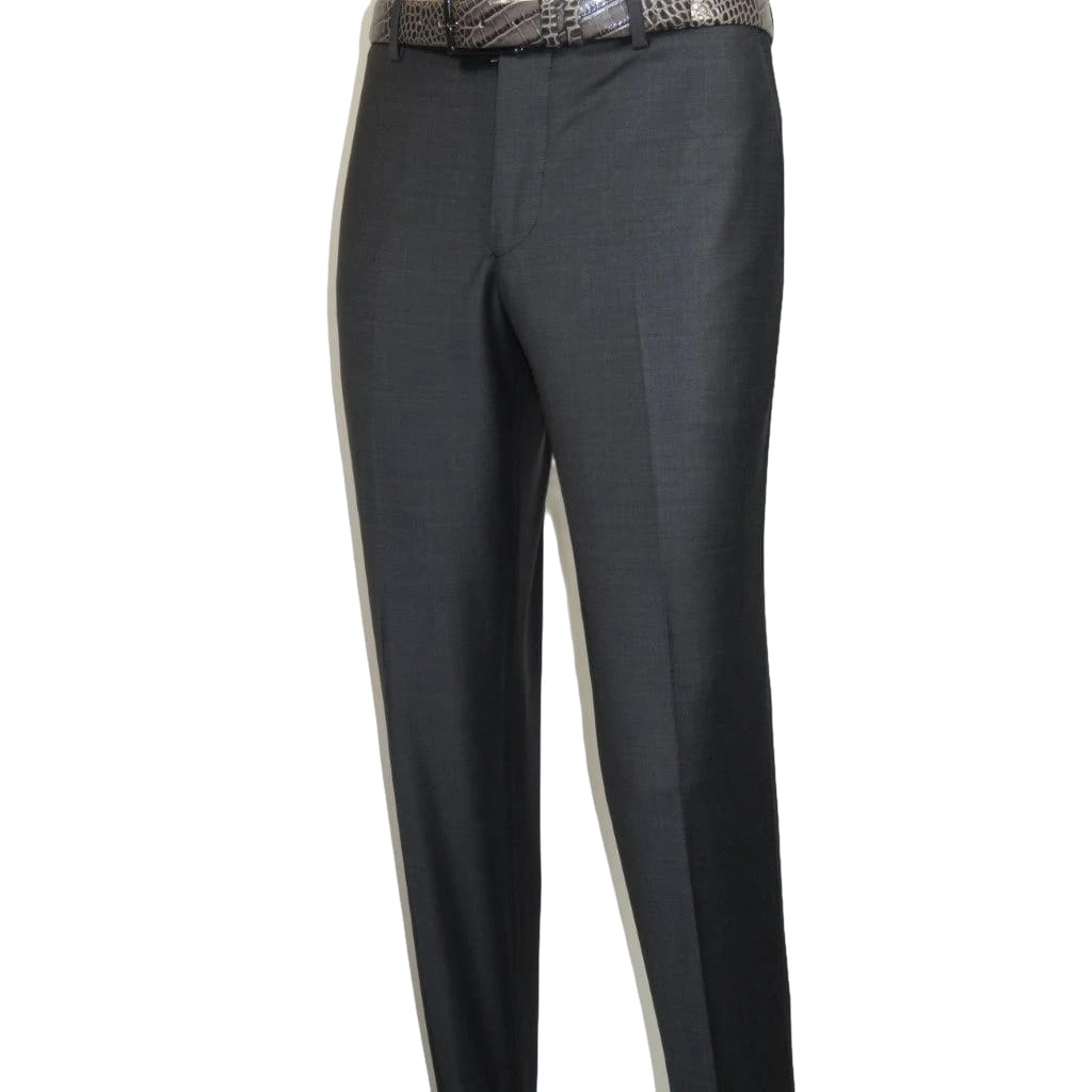 Men Suit BERLUSCONI Turkey Italian Wool 180's Double Breasted UGS94-14 Charcoal