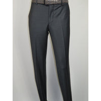Men Suit BERLUSCONI Turkey Italian Wool 180's Double Breasted UGS94-14 Charcoal