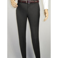 Men Suit BERLUSCONI Italian Wool 180's Pin Stripe One Button Peak UGS95-03 Gray