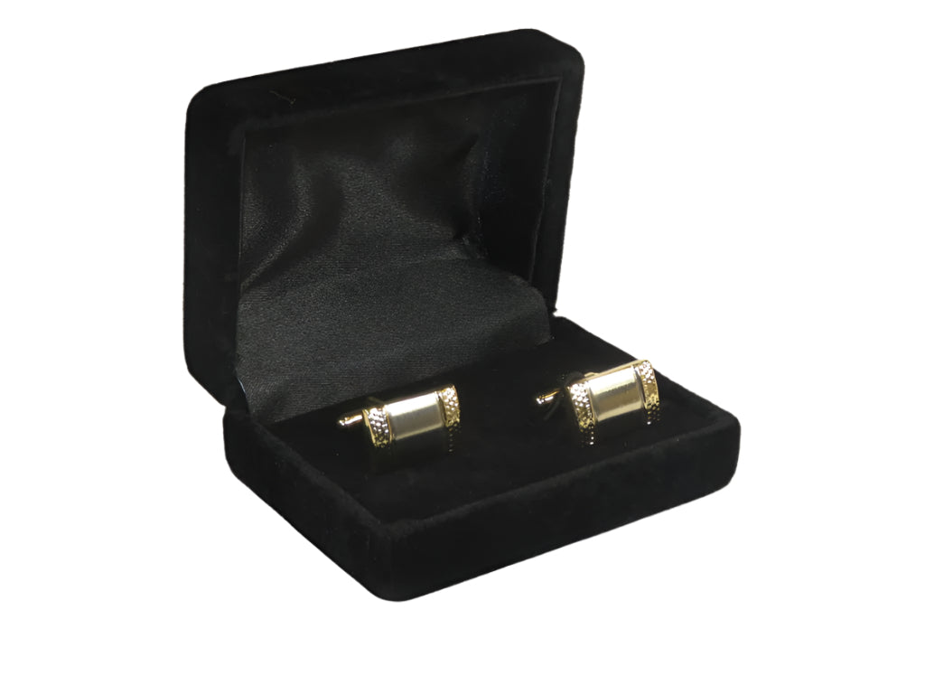 Men J.Valintin Cufflinks by Vitorofolo for French Cuff Shirt V29-36 Silver Gold