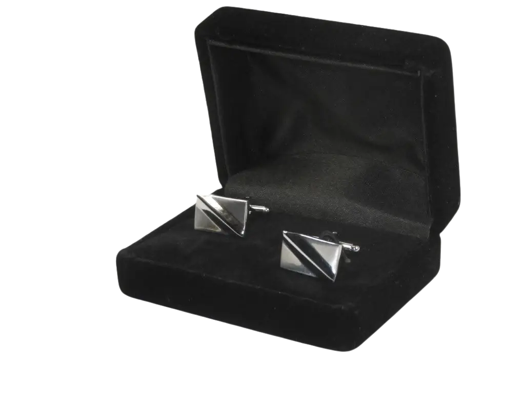 Men J.Valintin Cufflinks by Vitorofolo for French Cuff Shirt V29-41 Silver