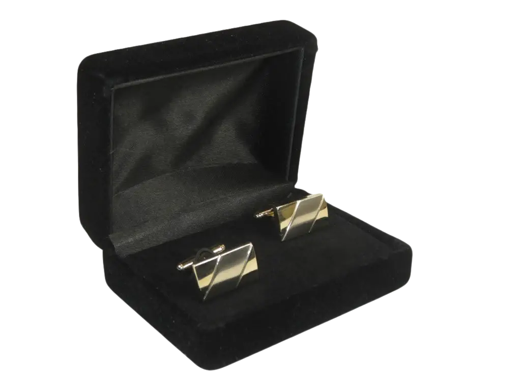 Men J.Valintin Cufflinks by Vitorofolo for French Cuff Shirt V29-43 Gold Silver