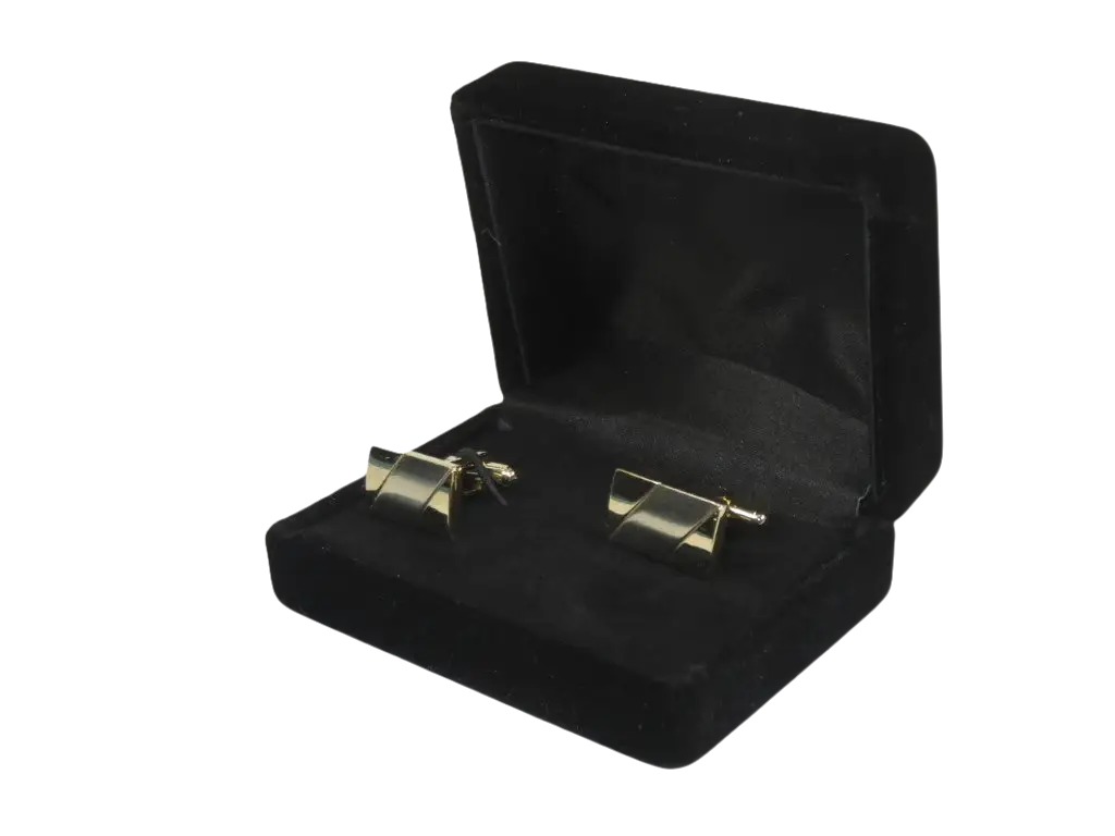 Men J.Valintin Cufflinks by Vitorofolo for French Cuff Shirt V29-43 Gold Silver