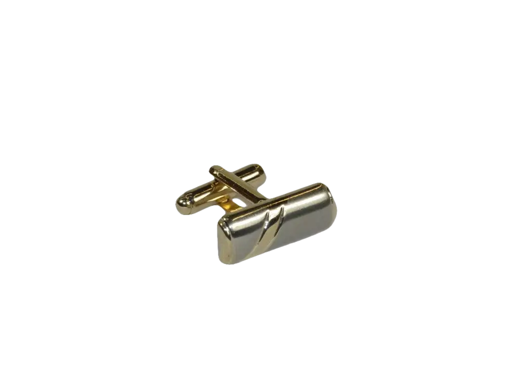 Men J.Valintin Cufflinks by Vitorofolo for French Cuff Shirt V29-44 Silver Gold