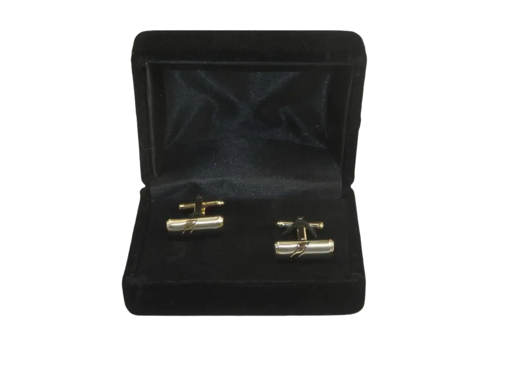 Men J.Valintin Cufflinks by Vitorofolo for French Cuff Shirt V29-44 Silver Gold
