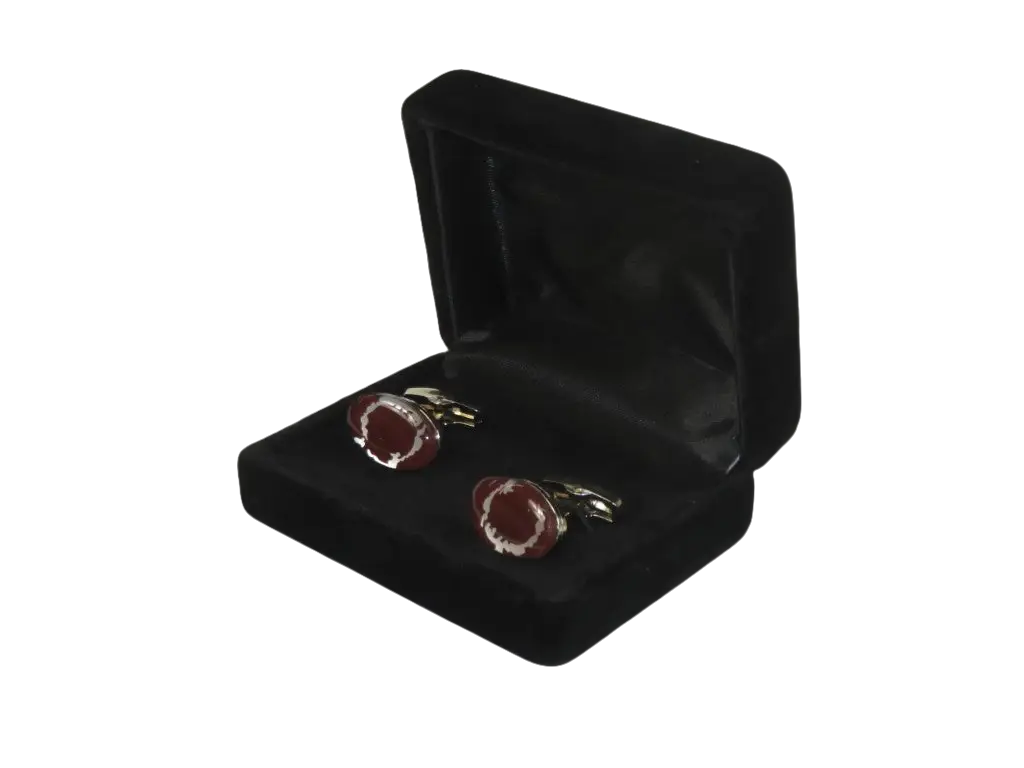 Men J.Valintin Cufflinks by Vitorofolo for French Cuff Shirt V35-25 Brown Stone