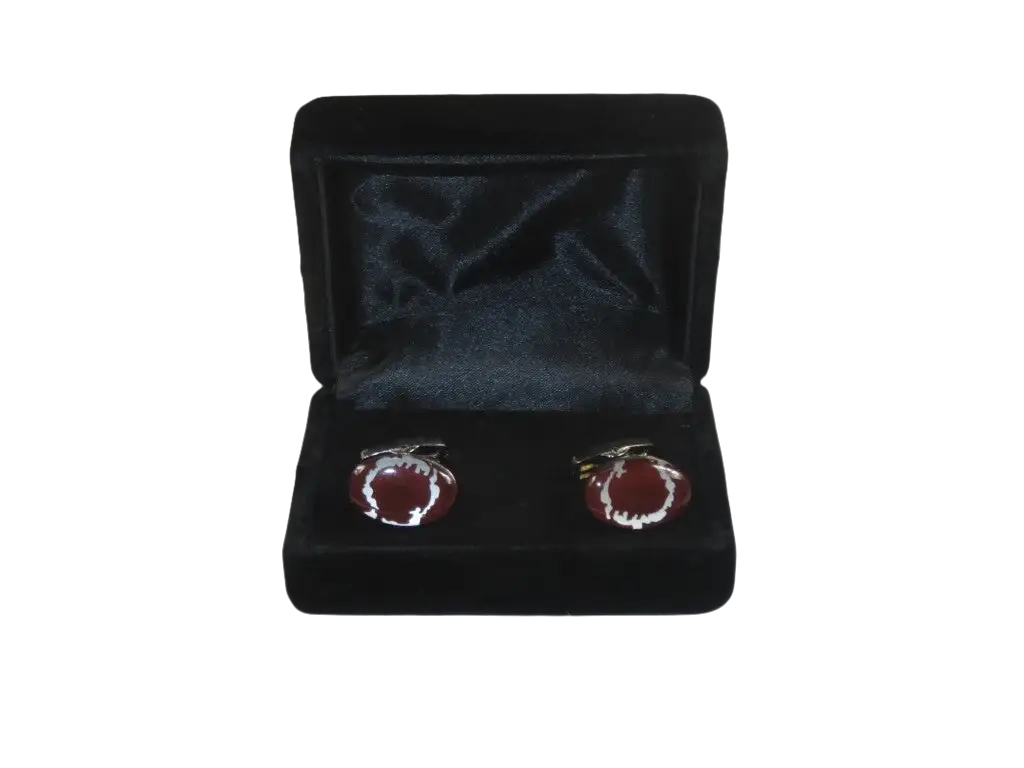Men J.Valintin Cufflinks by Vitorofolo for French Cuff Shirt V35-25 Brown Stone