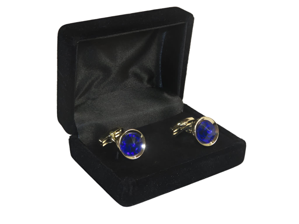 Men J.Valintin Cufflinks by Vitorofolo for French Cuff Shirt V35-26 Royal Blue