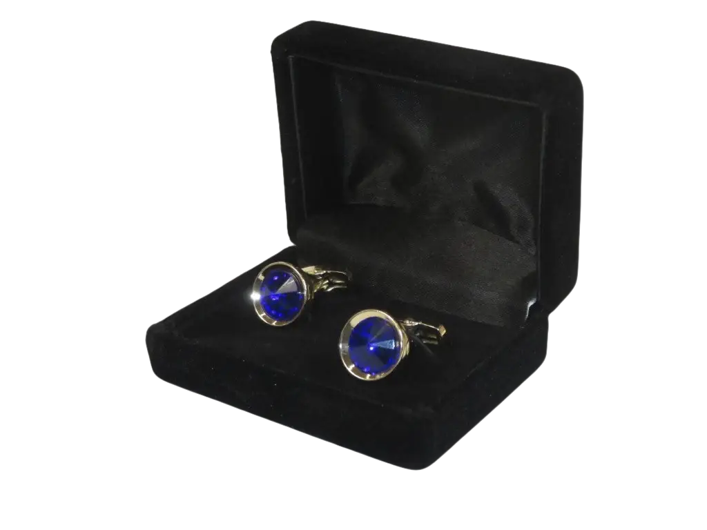Men J.Valintin Cufflinks by Vitorofolo for French Cuff Shirt V35-26 Royal Blue