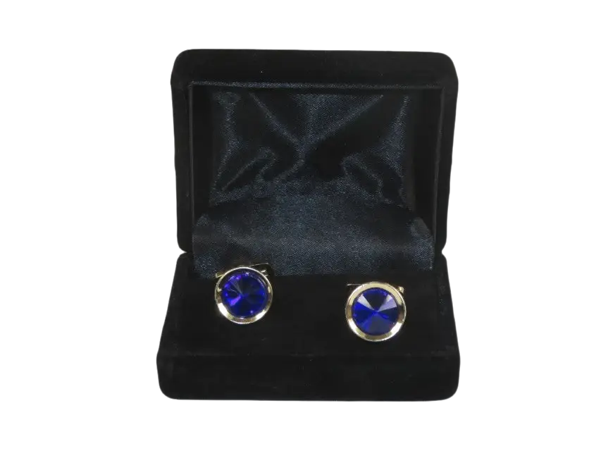 Men J.Valintin Cufflinks by Vitorofolo for French Cuff Shirt V35-26 Royal Blue