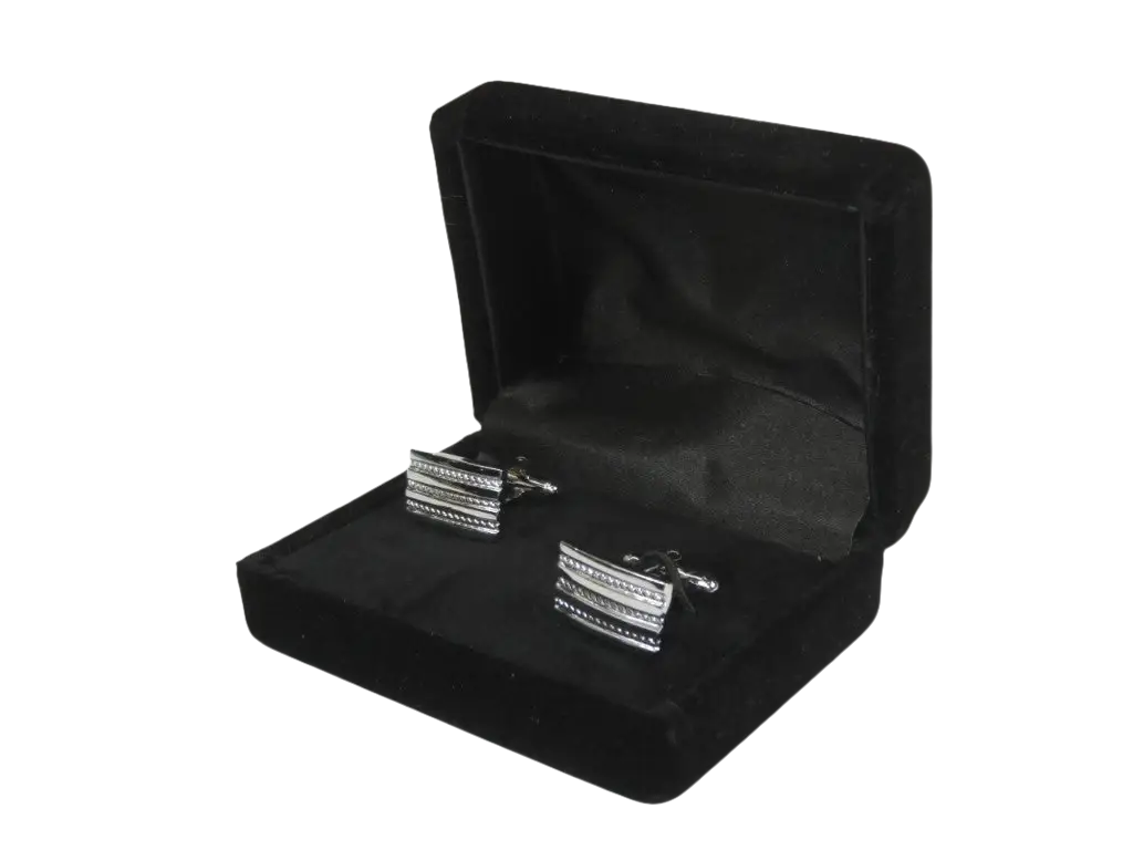 Men J.Valintin Cufflinks by Vitorofolo for French Cuff Shirt V35-29 Silver