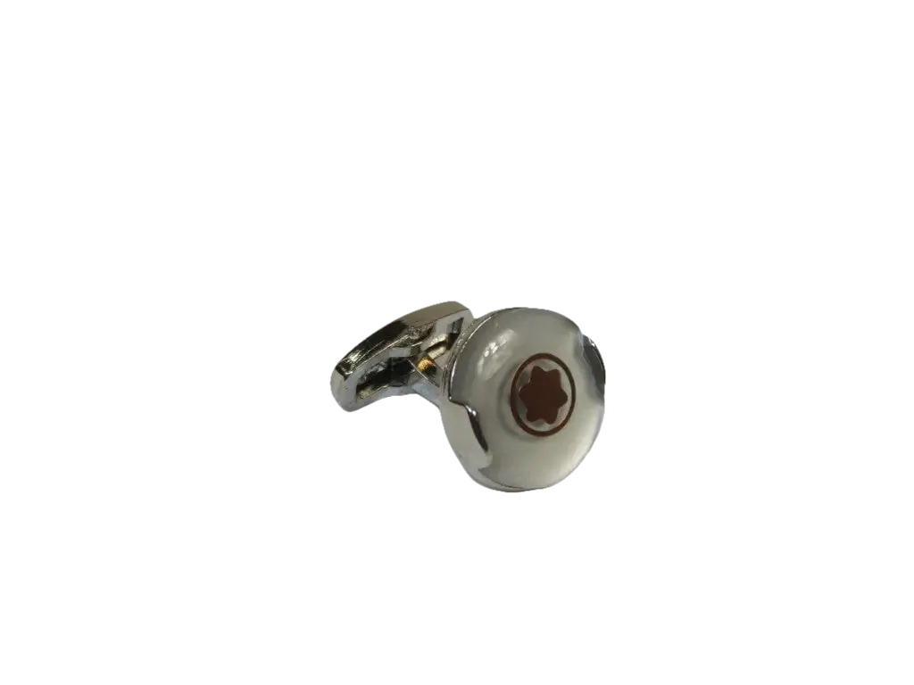 Men J.Valintin Cufflinks by Vitorofolo for French Cuff Shirt V35-31 White Gold