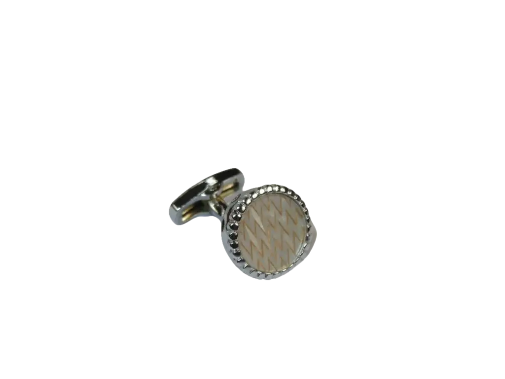 Men J.Valintin Cufflinks by Vitorofolo for French Cuff Shirt V35-33 Pearl