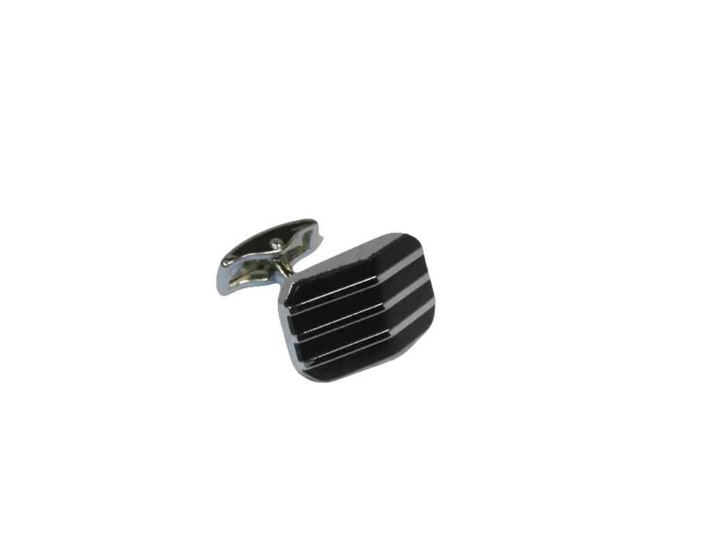 Men J.Valintin Cufflinks by Vitorofolo for French Cuff Shirt V35-34 Black Silver