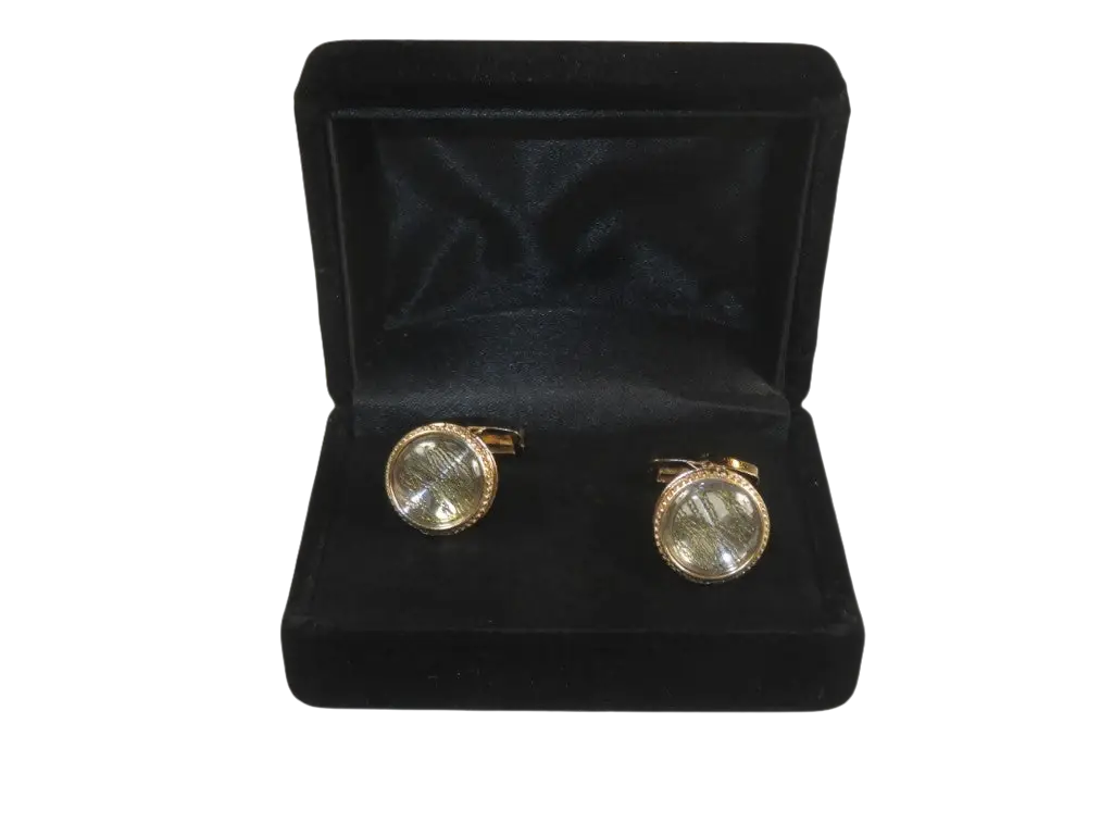 Men J.Valintin Cufflinks by Vitorofolo for French Cuff Shirt V35-35 Gold