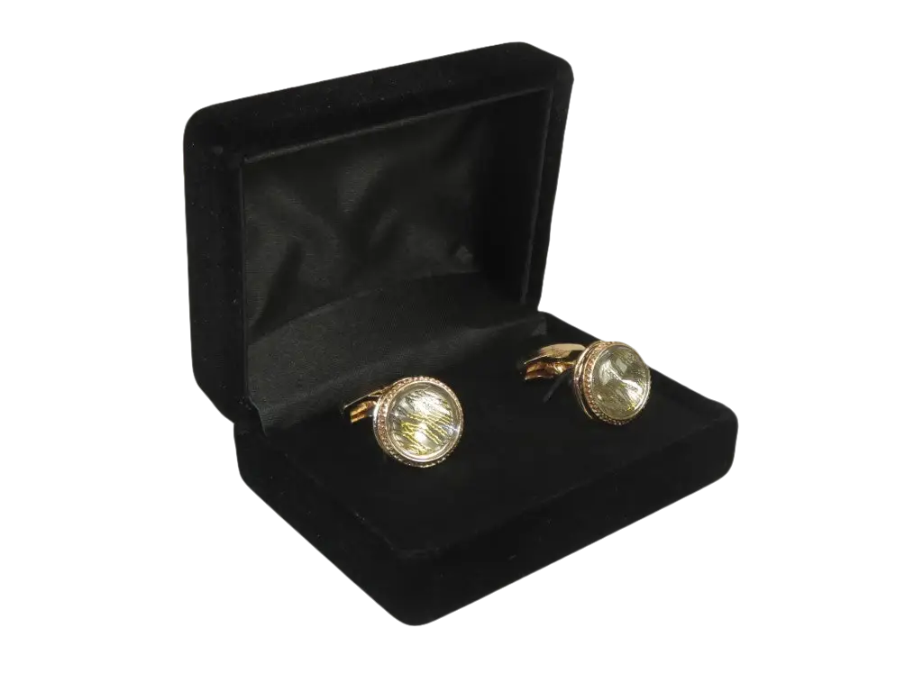 Men J.Valintin Cufflinks by Vitorofolo for French Cuff Shirt V35-35 Gold