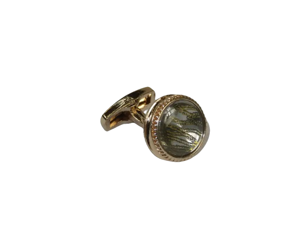 Men J.Valintin Cufflinks by Vitorofolo for French Cuff Shirt V35-35 Gold
