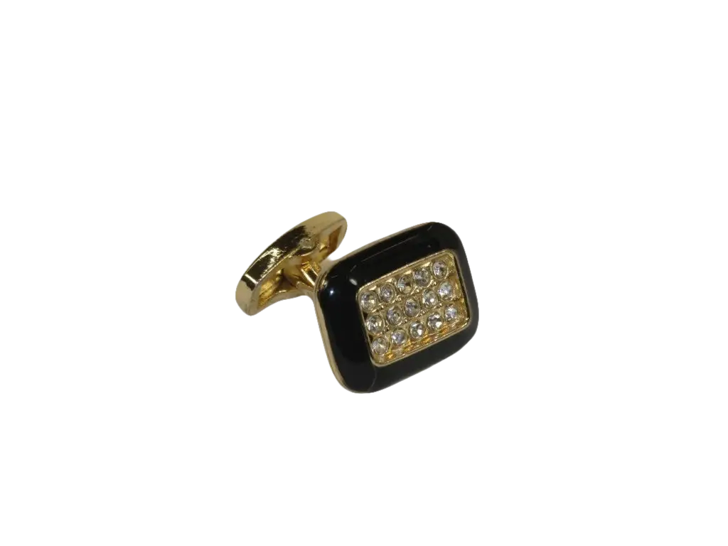 Men J.Valintin Cufflinks by Vitorofolo for French Cuff Shirt V39-59 Gold Diamond