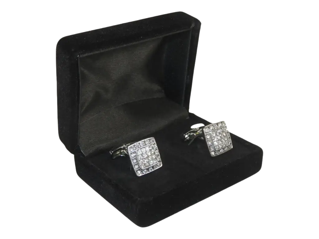 Men J.Valintin Cufflinks by Vitorofolo for French Cuff Shirt V39-68 Silver
