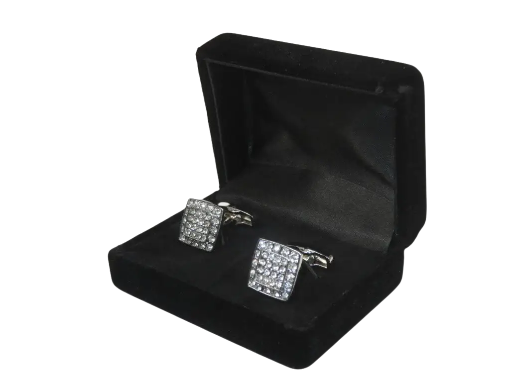 Men J.Valintin Cufflinks by Vitorofolo for French Cuff Shirt V39-68 Silver