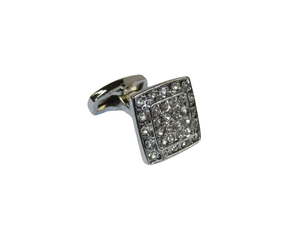 Men J.Valintin Cufflinks by Vitorofolo for French Cuff Shirt V39-68 Silver