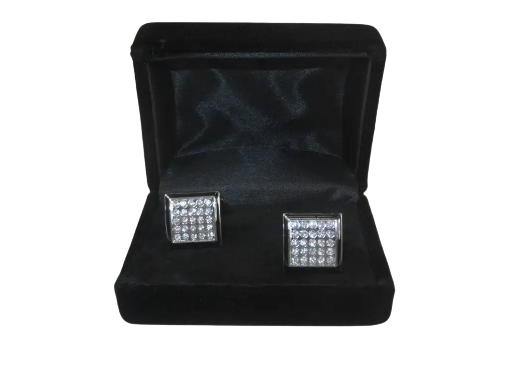 Men J.Valintin Cufflinks by Vitorofolo for French Cuff Shirt V39-70 Silver