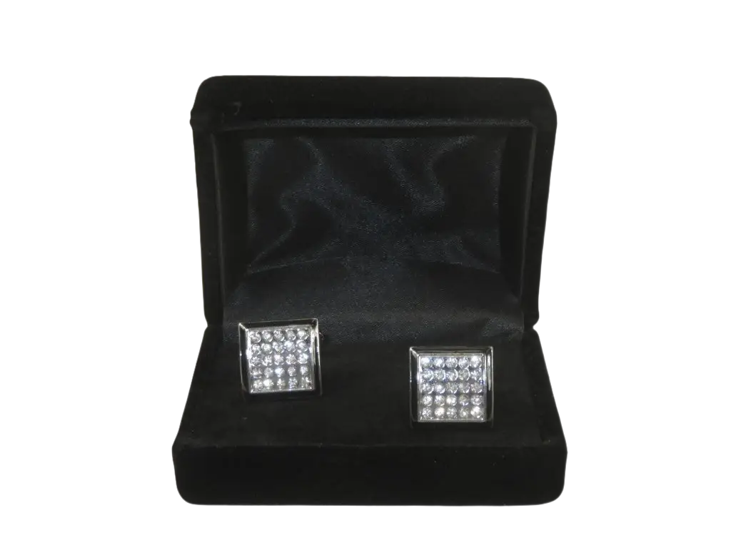 Men J.Valintin Cufflinks by Vitorofolo for French Cuff Shirt V39-70 Silver
