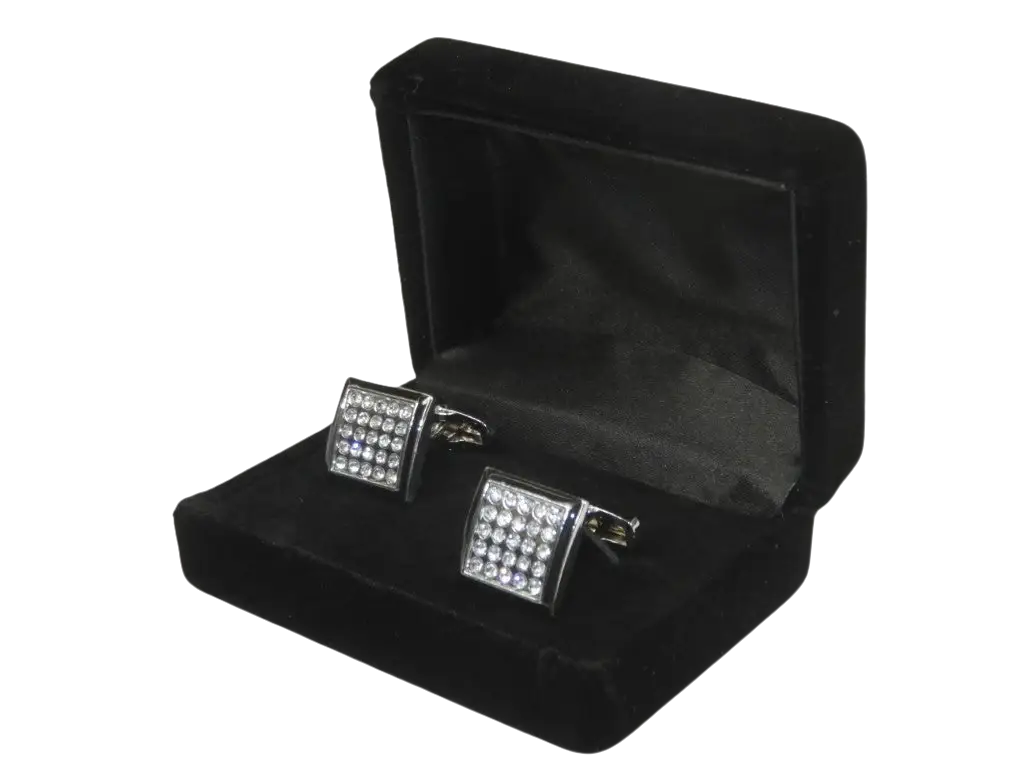 Men J.Valintin Cufflinks by Vitorofolo for French Cuff Shirt V39-70 Silver
